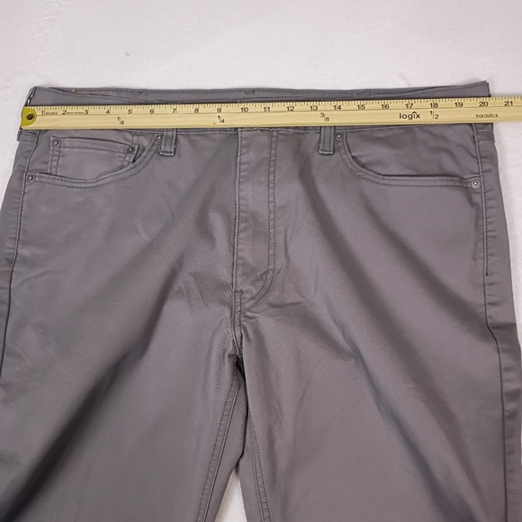 Levis 541 Athletic Fit Performance Stretch Gray Pants Mens W38 L32 Fits 40x30 - Picture 6 of 15